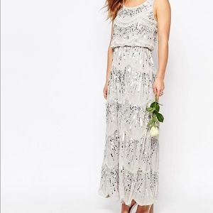 Maya Petite Maxi Dress With All Over Embellishment